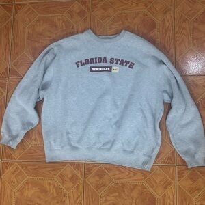 Nike Men’s Vintage Florida State Seminoles Gray Sweatshirt Size XXL